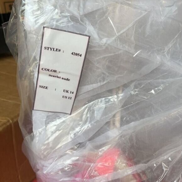 MORILEE PROM 42054 in Color SCARLET NUDE - Picture 3 of 4